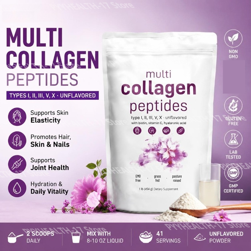 Collagen Peptide Powder - Multi Collagen Peptides Powder Types I
