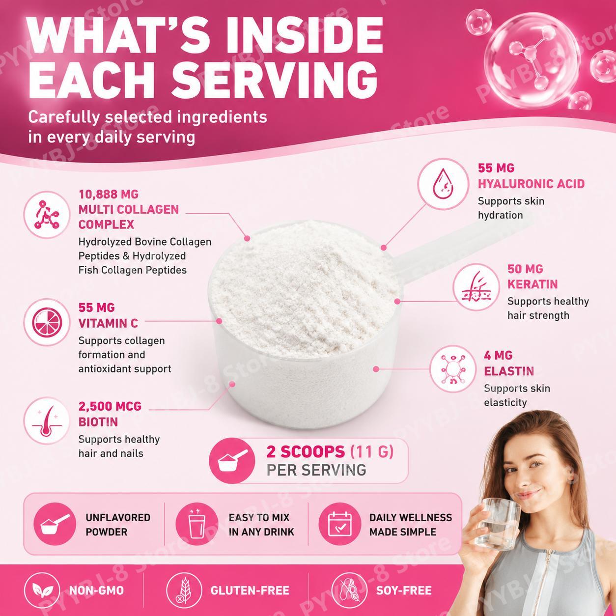 SoloTree Multi Collagen Peptid - огляд і ціна Collagen Peptide Powder