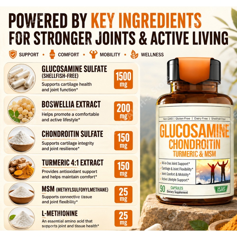 Glucosamine Chondroitin MSM Ca - огляд і ціна Glucosamine Chondroitin Joint