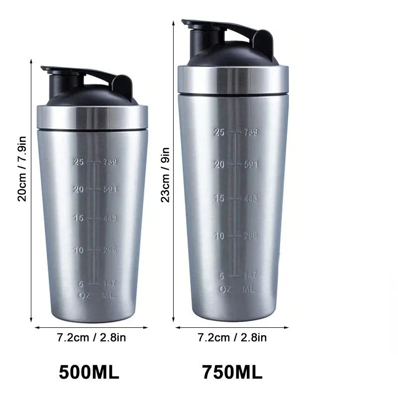 Stainless Steel Protein Shaker - огляд і ціна Nutrition For Fitness And Sports