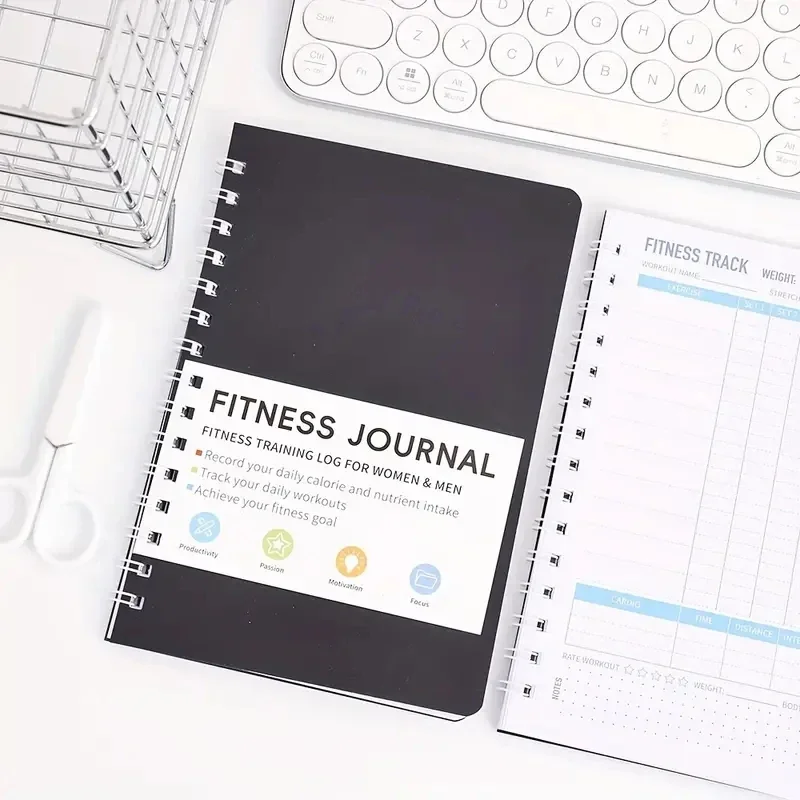 Spiral Notebook Daily Exercise - огляд і ціна Nutrition Fitness Plan