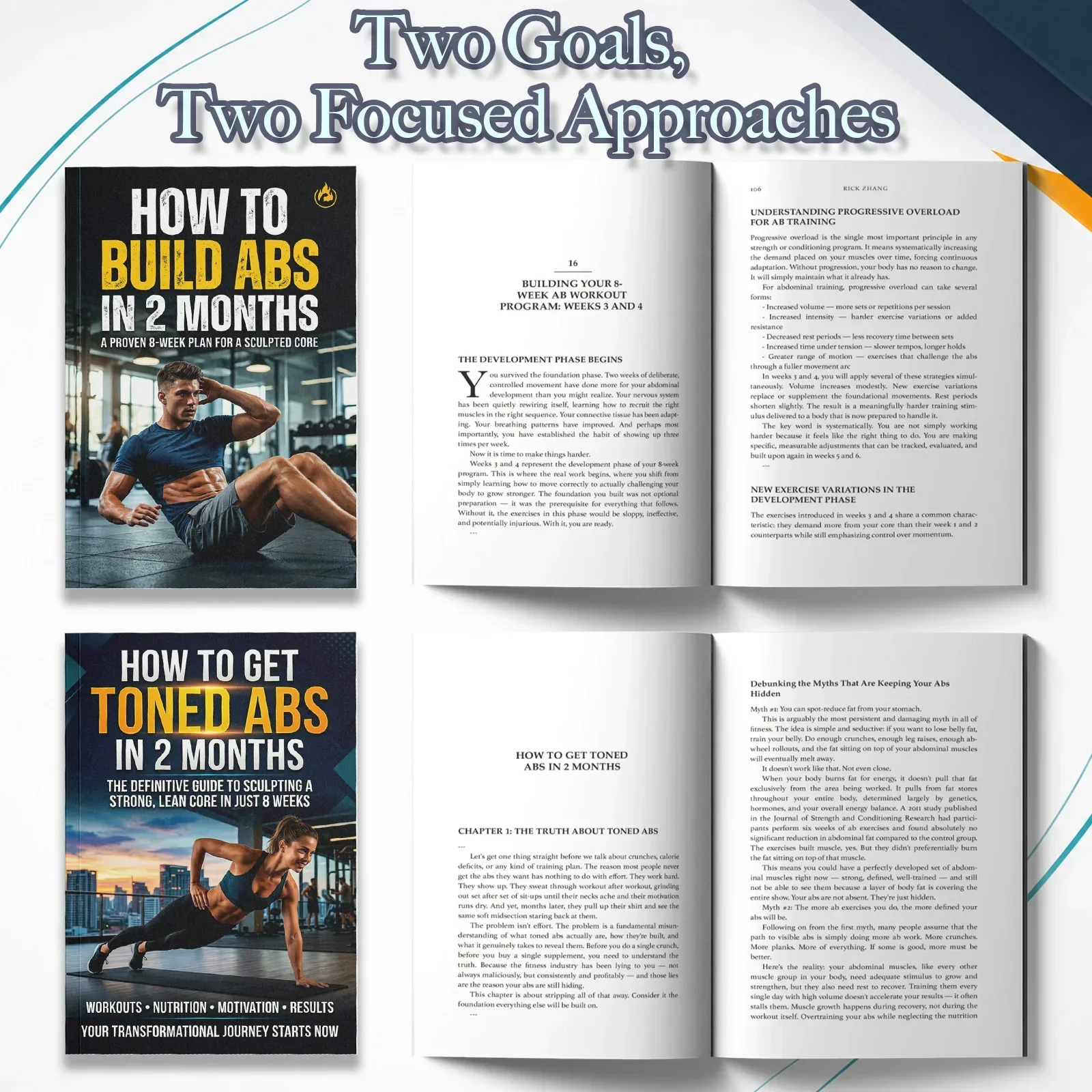 2-Book Abs Training Guide Set  - огляд і ціна Nutrition Fitness Plan