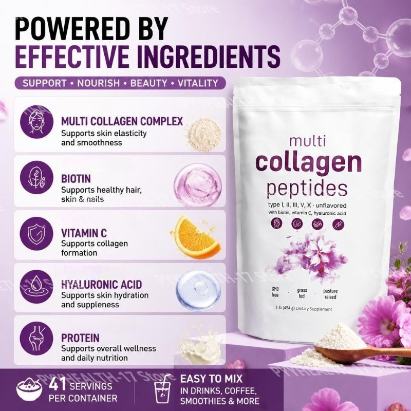 Multi Collagen Peptides Powder - огляд і ціна Collagen Peptide Powder