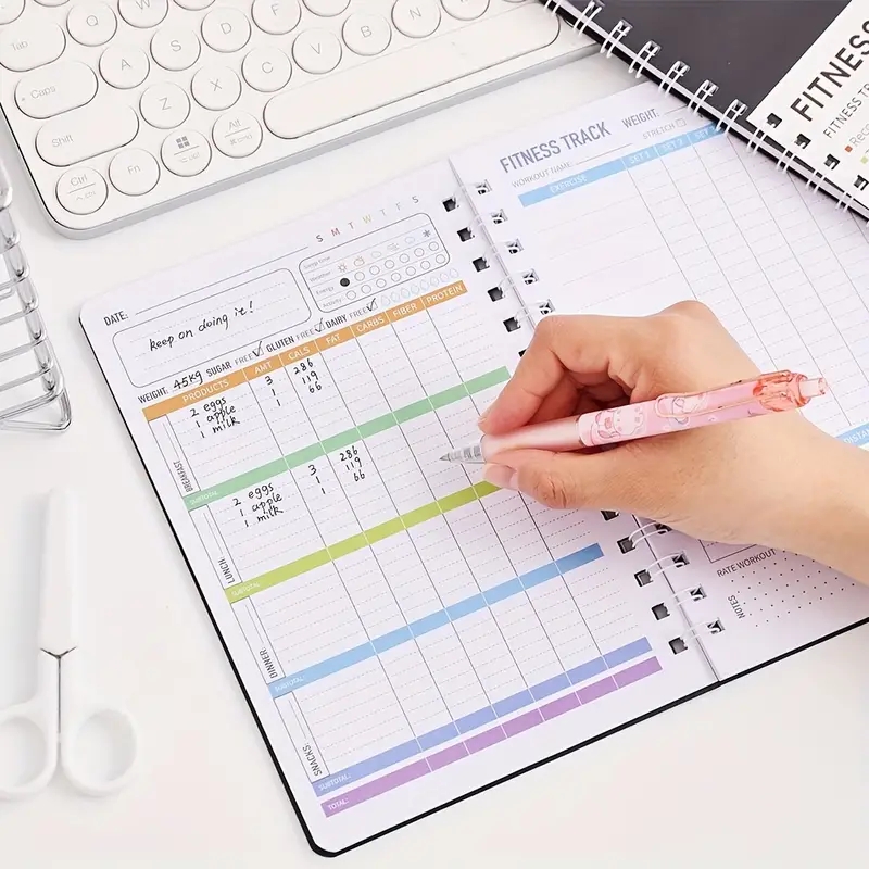 Fitness Journal Notebook Daily - огляд і ціна Nutrition Fitness Plan