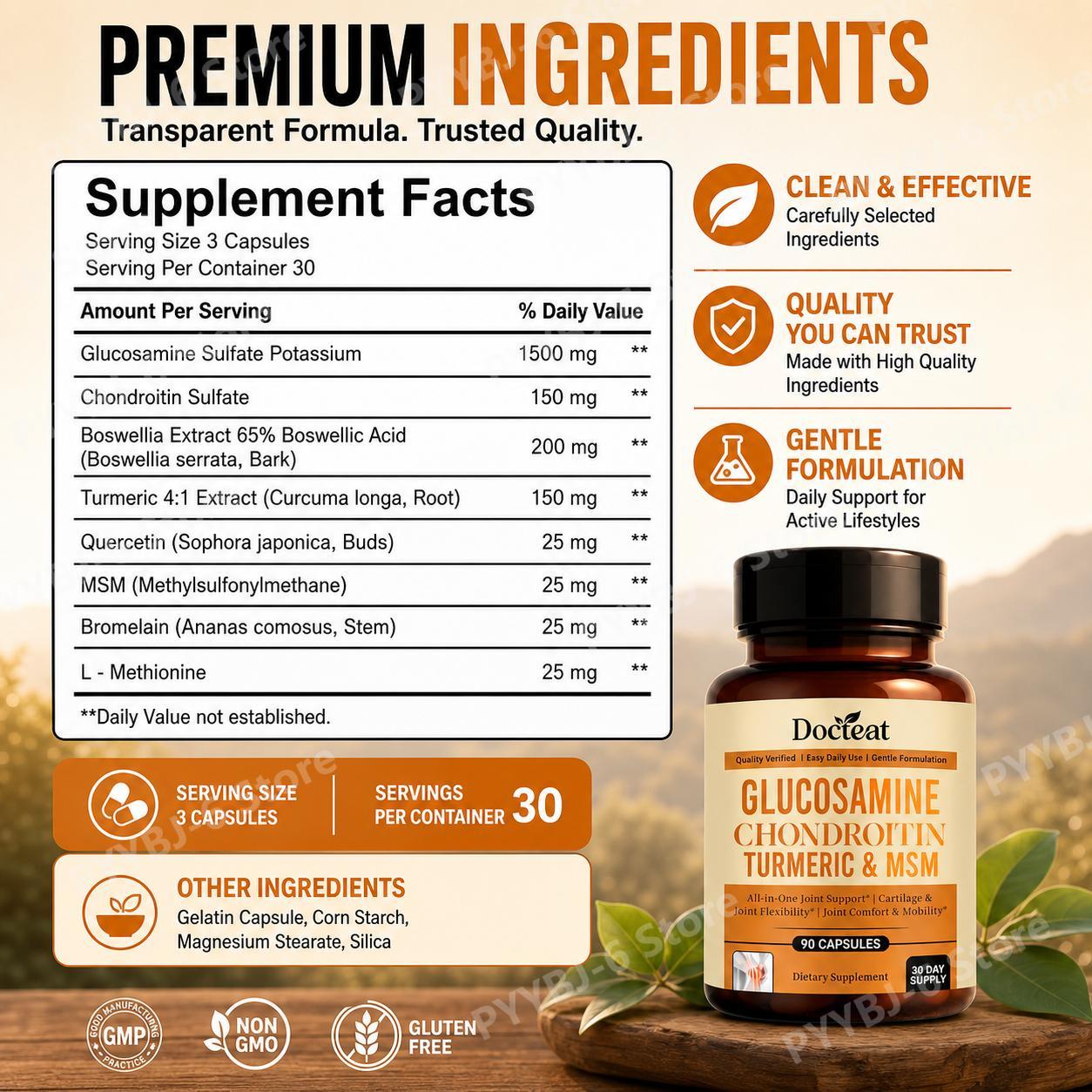 Docteat Glucosamine Chondroiti - огляд і ціна Glucosamine Chondroitin Joint