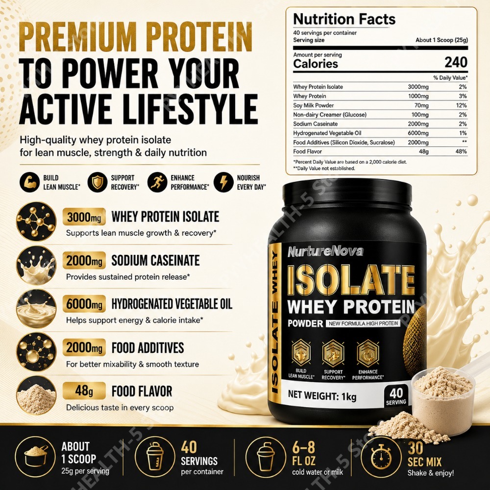 Isolate Whey Protein Powder 1k - огляд і ціна Nutrition For Fitness And Sports
